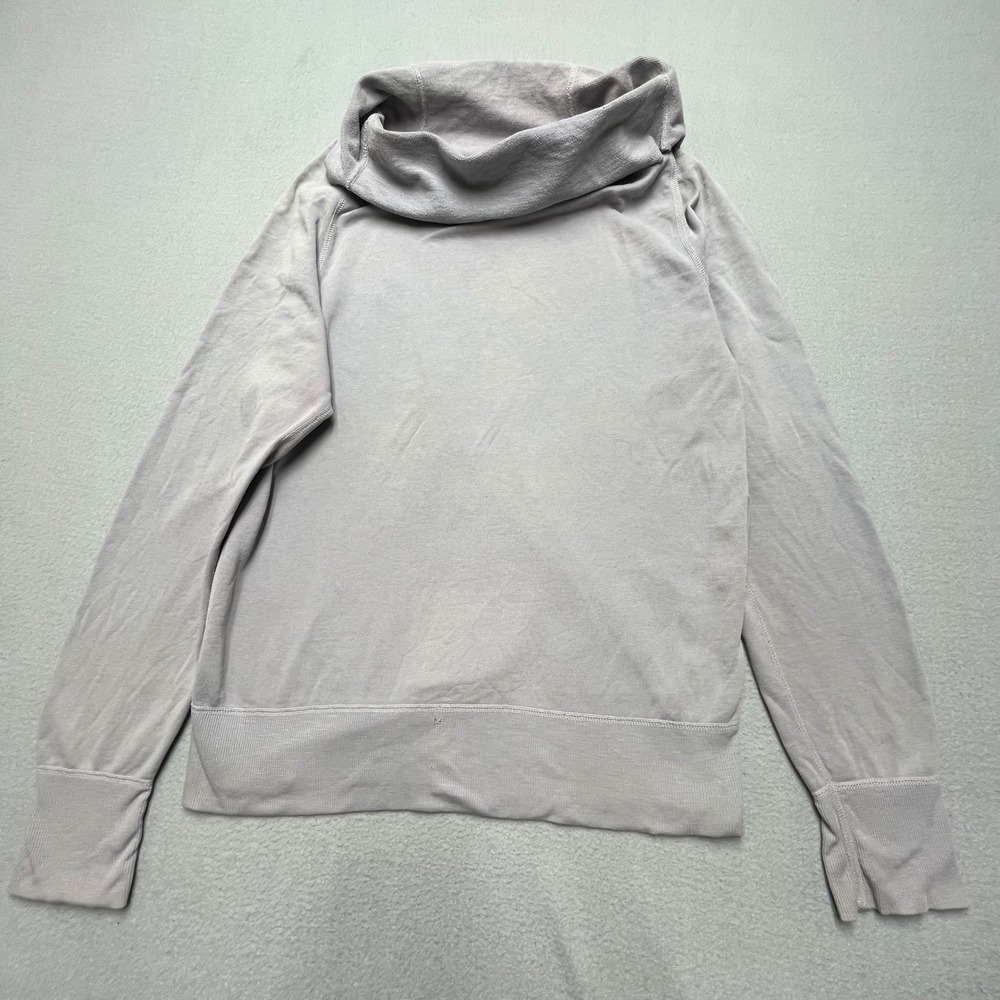 James Perse Womens‎ Funnel Neck Cotton Pullover Sweatshirt Grey Lavender Size 3